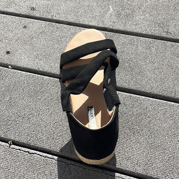 ☀️ Slip-On Black Fabric Sandals - Picture 3 of 5